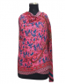 Women pure wool  stole printed design onion